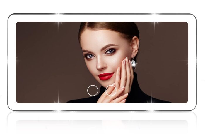 Car Sun Visor Vanity Mirror | Big Led Car Mirror with 3 Light Modes - Image 8