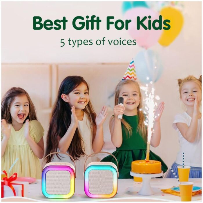 K12 Mini Portable Karaoke Speaker with Wireless Mic - Image 2